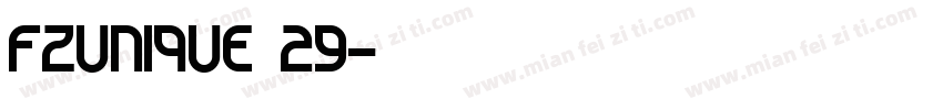 FZUNIQUE 29字体转换